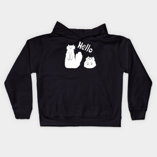 "Hello" Kitties Kids Hoodie